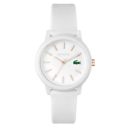 Lacoste 12.12 Silicone White Dial Women's Watch - 2001211