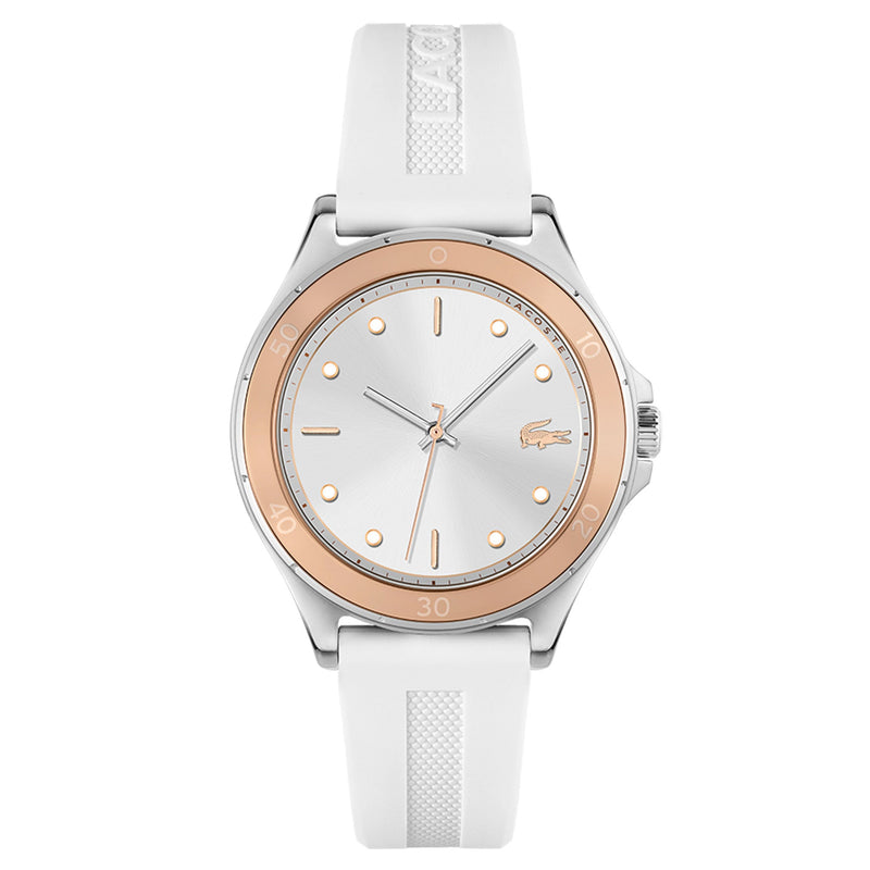 Lacoste Silicone White Dial Women's Watch - 2001225