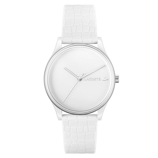Lacoste Crocodelle White Silicone Women's Watch - 2001246