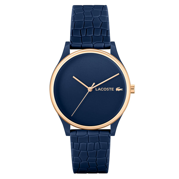 Lacoste Crocodelle Navy Silicone Women's Watch - 2001274