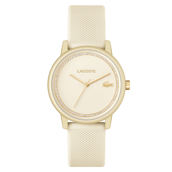 Lacoste 12.12 Silicone Champagne Dial Women's Watch - 2001288