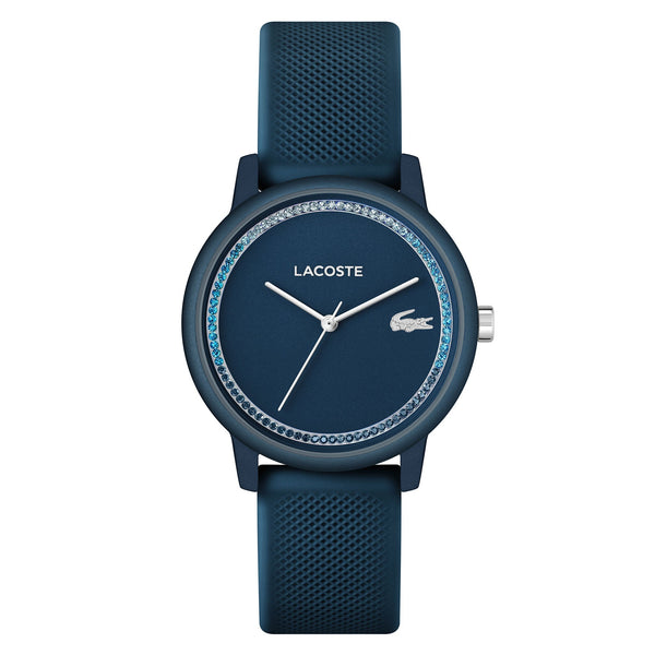 Lacoste 12.12 Silicone Blue Metallic Dial Women's Watch - 2001290