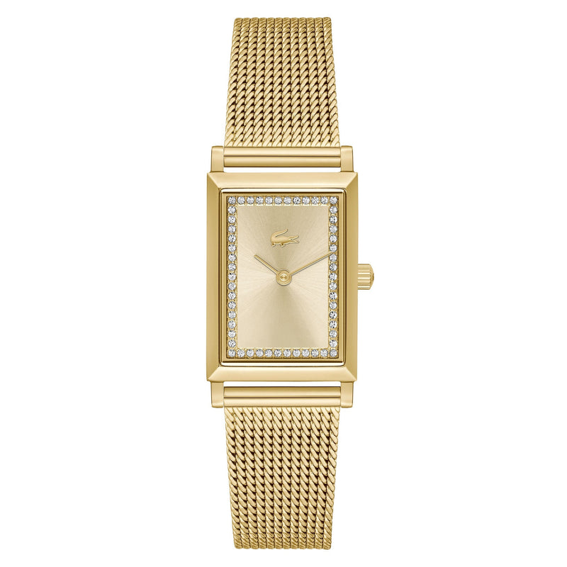 Lacoste Gold Steel Mesh Slim Women's Watch - 2001315