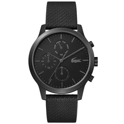 Lacoste 12.12 Black Leather Men's Multi-function Watch - 2010997