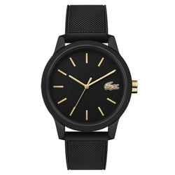 Lacoste 12.12 Black Silicone Men's  Watch - 2011010