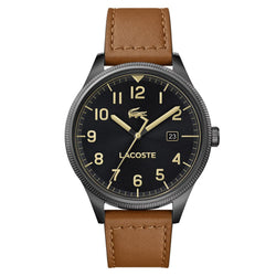 Lacoste Continental Brown Leather Men's Watch - 2011021