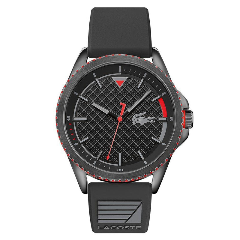 Lacoste Cap Marino Black Silicone Band Men's Watch - 2011029