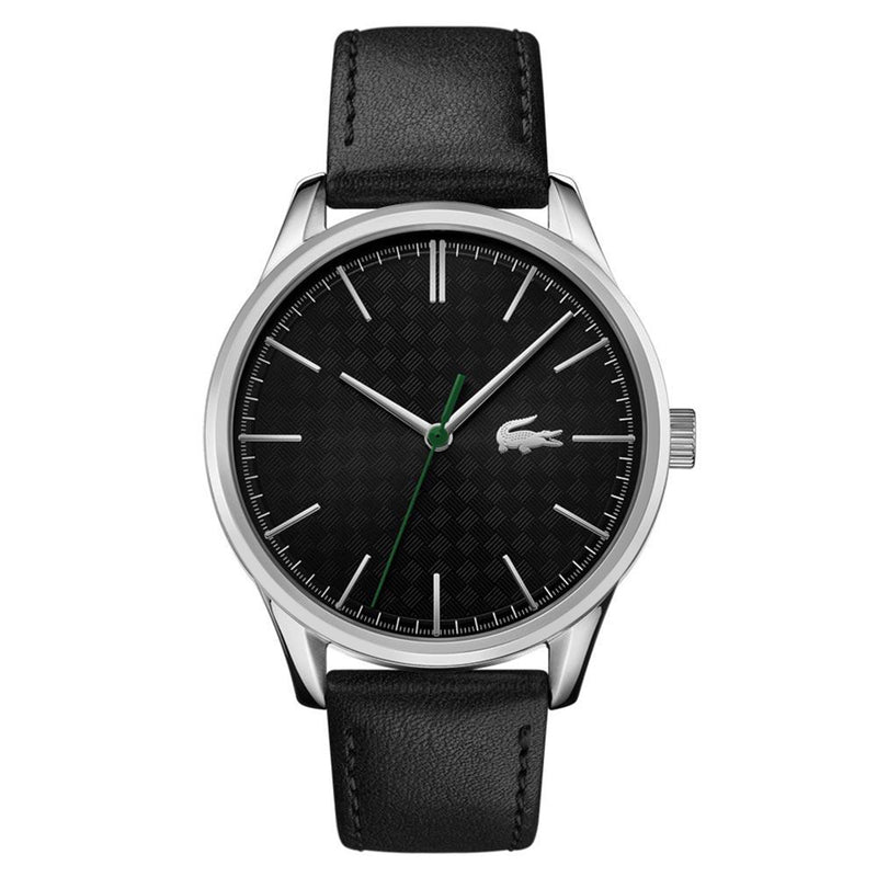 Lacoste Vienna Black Leather Men's Watch - 2011047