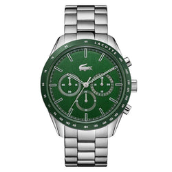 Lacoste Boston Stainless Steel Green Dial Men's Chronograph Watch - 2011080