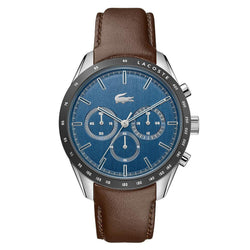 Lacoste Boston Brown Leather Men's Chrono Watch - 2011093