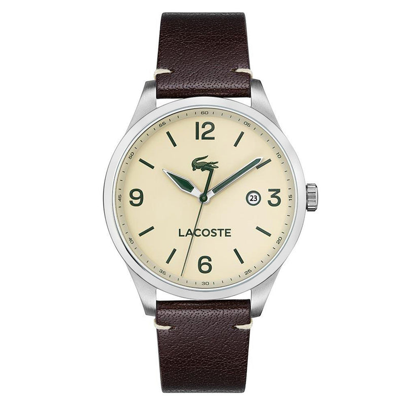 Lacoste Traveler Brown Leather Men's Watch - 2011107