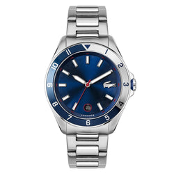 Lacoste Tiebreaker Stainless Steel Blue Dial Men's Watch - 2011127