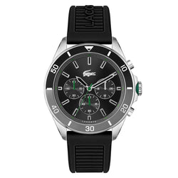 Lacoste Black Silicone Band Men's Chronograph Watch - 2011152