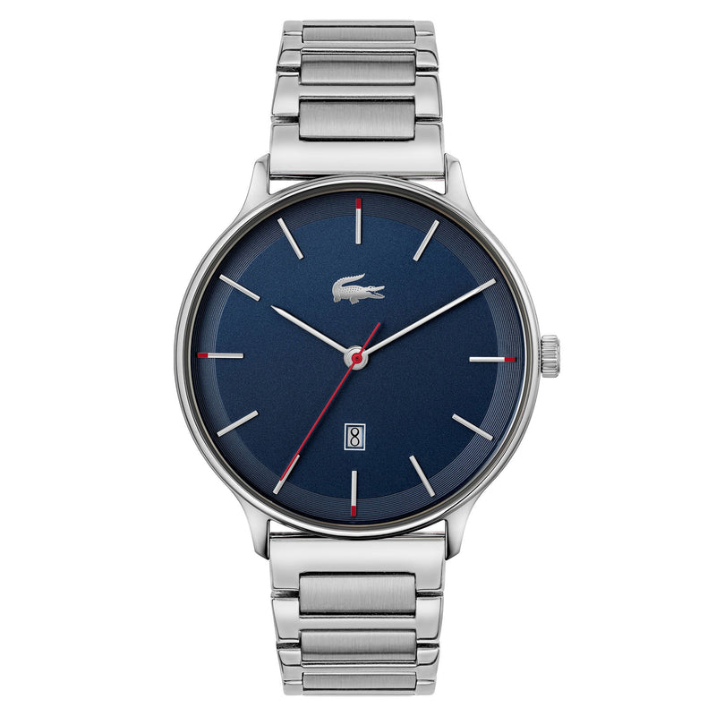 Lacoste Stainless Steel Blue Dial Men's Watch - 2011166