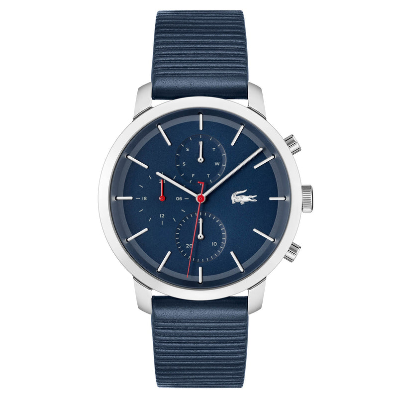 Lacoste Blue Leather Men's Multi-function Watch - 2011176