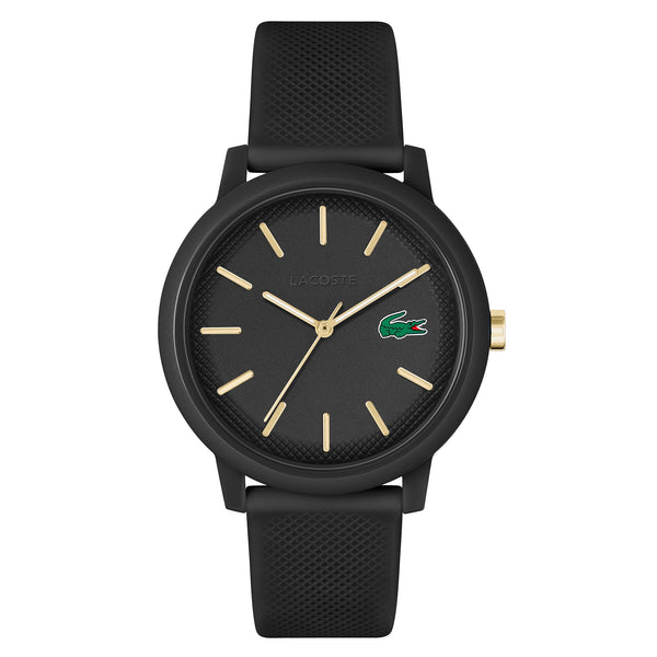 Lacoste 12.12 Black Silicone Men's Watch - 2011233