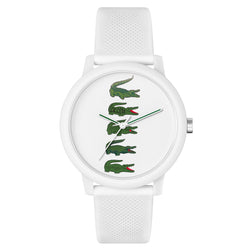 Lacoste 12.12 White Silicone Men's Watch - 2011280