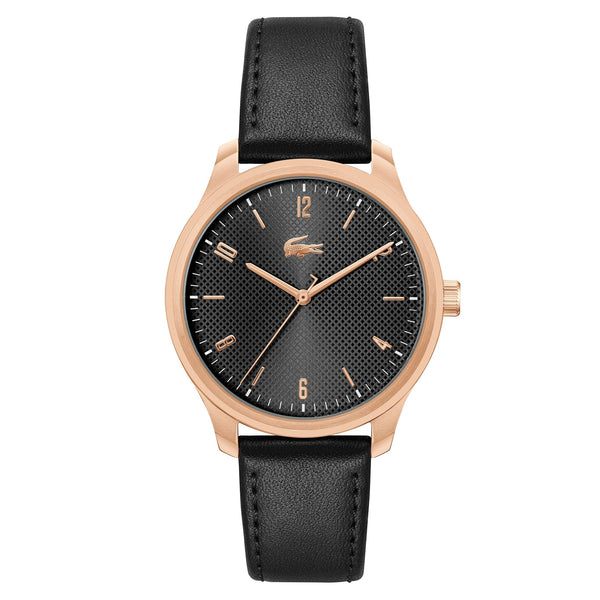 Lacoste Black Leather Men's Watch - 2011323