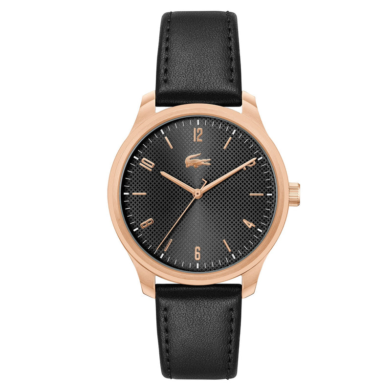 Lacoste Black Leather Men's Watch - 2011323