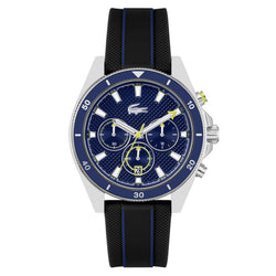 Lacoste Blue Silicone Navy Dial Chronograph Men's Watch - 2011361