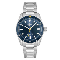 Lacoste Stainless Steel Blue Dial Men's Watch - 2011424