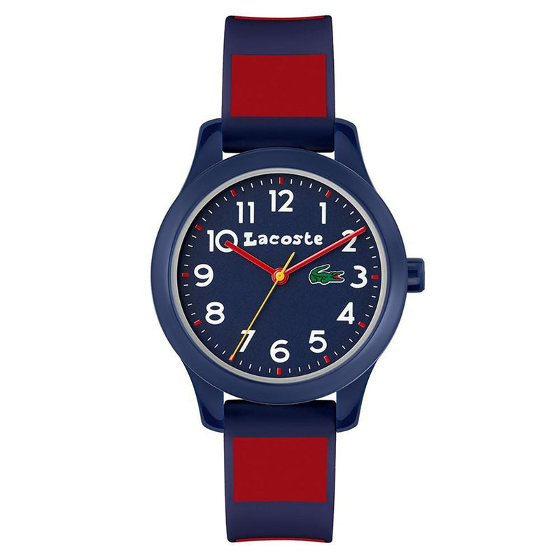 Lacoste 12.12 Blue & Red Silicone Band Kids Watch - 2030035