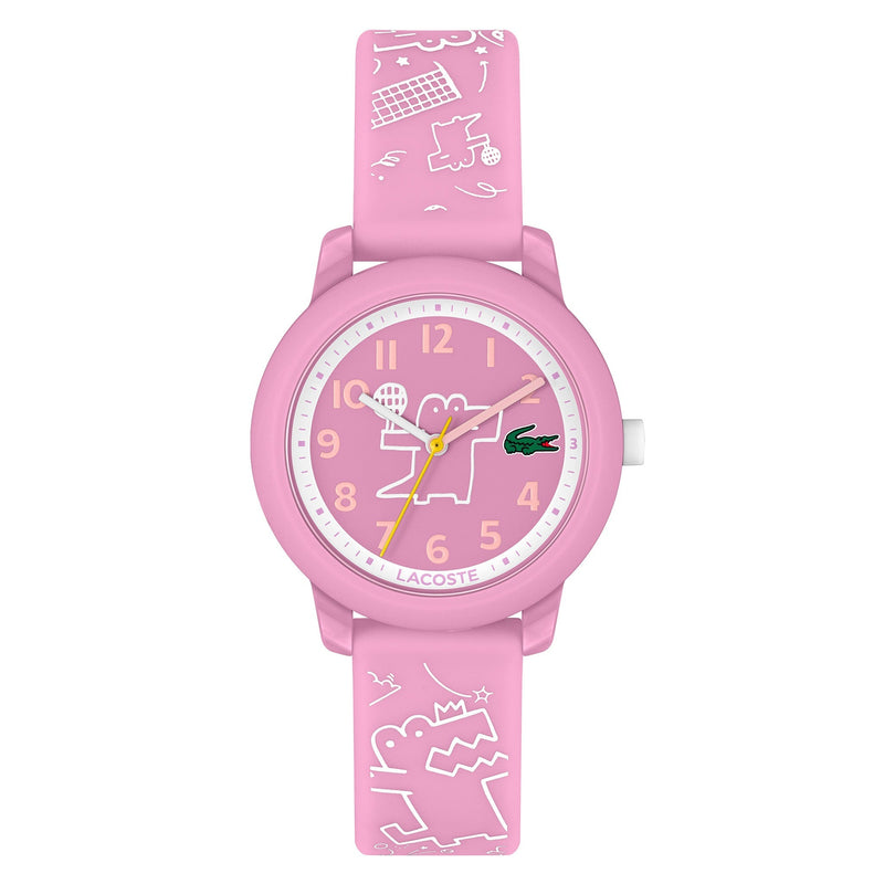 Lacoste 12.12 Pink Silicone Kids Watch - 2030058