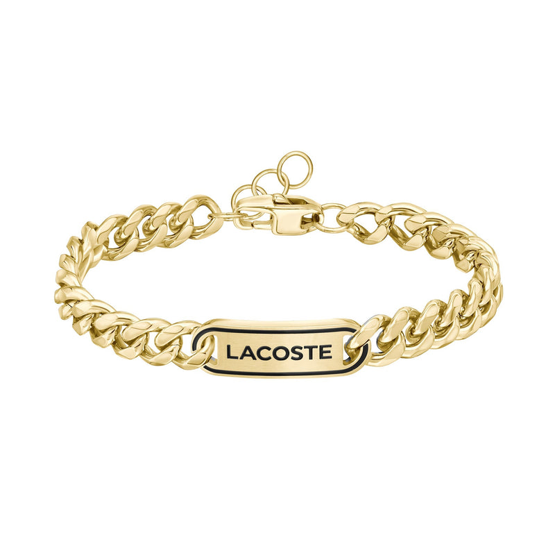 Lacoste Jewellery Gold Steel Men's Chain Bracelet - 2040225