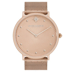 Olivia Burton Carnation Gold Steel Mesh Dial Women's Watch - 24000025