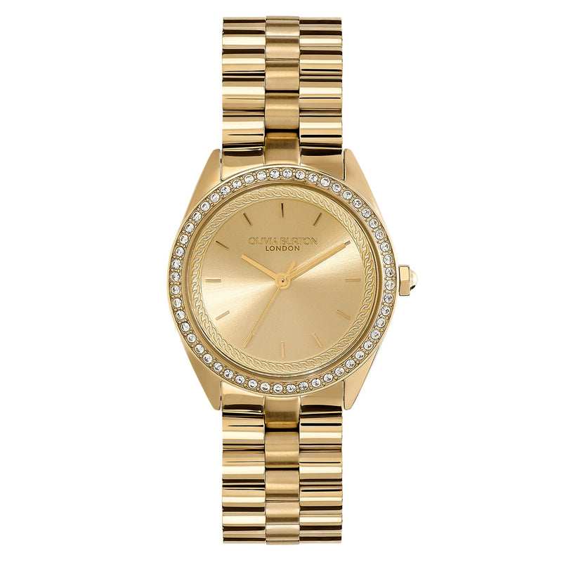 Olivia Burton Gold Steel Light Gold Dial Women's Watch - 24000135