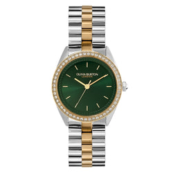 Olivia Burton Two-Tone Steel Forest Green Dial Women's Watch - 24000137