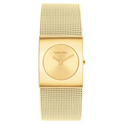 Calvin Klein Gold-tone Steel Mesh Women's Watch - 25100062