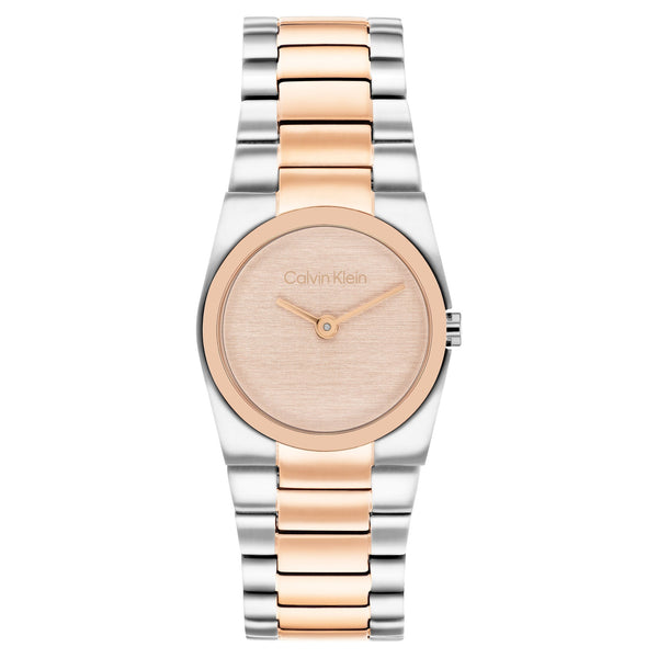Calvin Klein Two-Tone Steel Carnation Gold Dial Women's Watch - 25100124