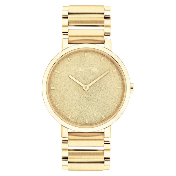 Calvin Klein Open Link Gold Steel Women's Watch - 25200086