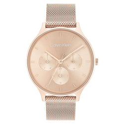 Calvin Klein Carnation Gold Mesh Women's Multi-function Watch - 25200102