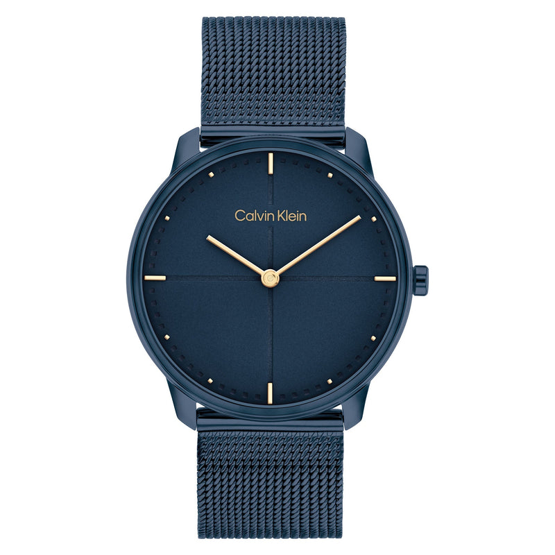 Calvin Klein Blue Mesh Unisex Watch - 25200160