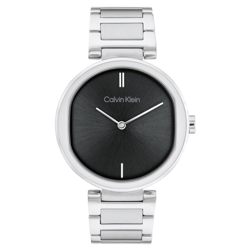 Calvin Klein Stainless Steel Black Dial Slim Women's Watch - 25200249