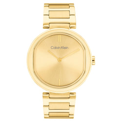 Calvin Klein Light Gold Steel Light Champagne Dial Slim Women's Watch - 25200252