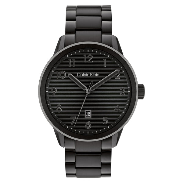 Calvin Klein Steel Black Dial Calendar Men's Watch - 25200516