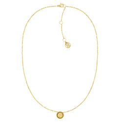 Tommy Hilfiger Jewellery Gold Steel & Crystals Women's Pendant Necklace - 2780569