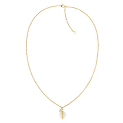 Tommy Hilfiger Jewellery Gold Steel & White Pearls Women's Pendant With Chain - 2780762