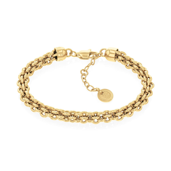 Tommy Hilfiger Jewellery Gold Steel Women's Chain Bracelet - 2780842