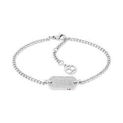 Tommy Hilfiger Jewellery Stainless Steel & Crystals Women's Chain Bracelet - 2780863