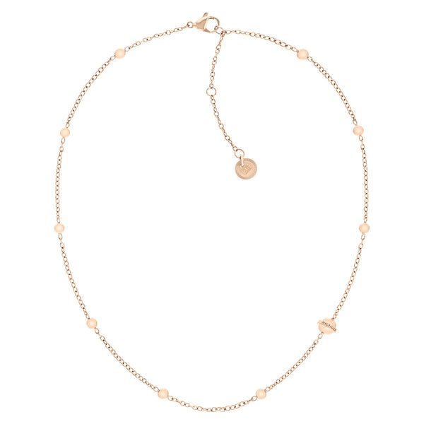 Tommy Hilfiger Jewellery Carnation Gold Steel Women's Chain Necklace - 2780898