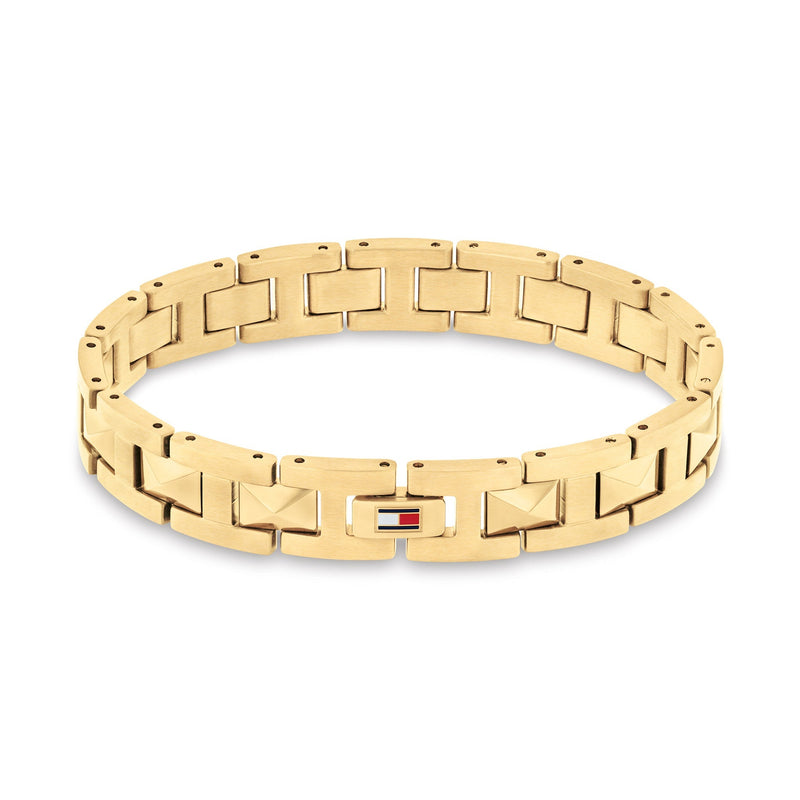 Tommy Hilfiger Jewellery Gold Steel Men's Link Bracelet - 2790567