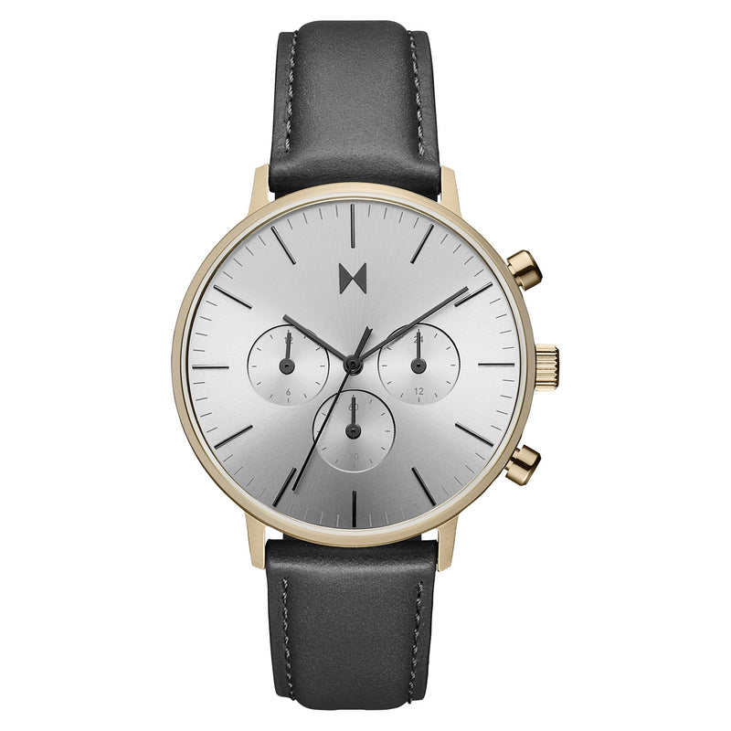 MVMT Grey Leather Light Grey Dial Multi-function Men's - 28000282D