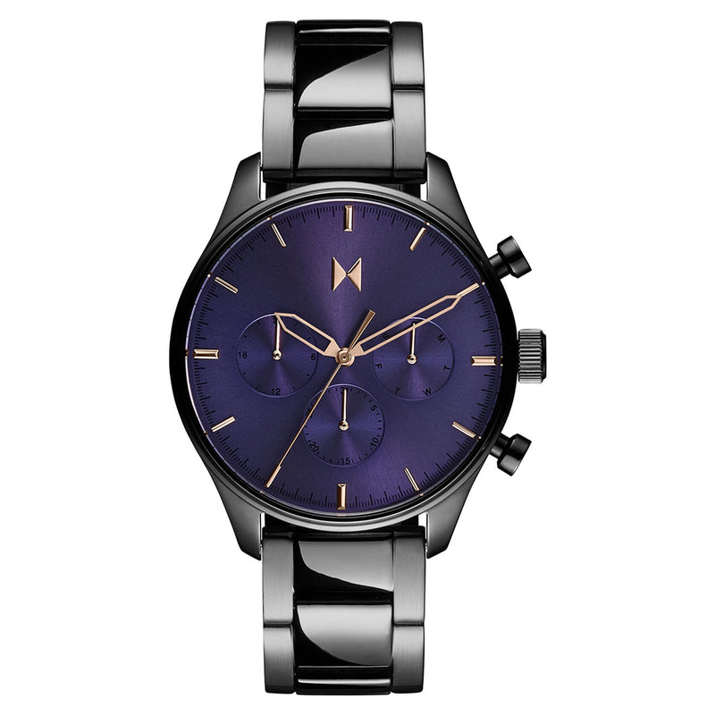 MVMT Grey Steel Purple Dial Multi-function Men's Watch - 28000337D