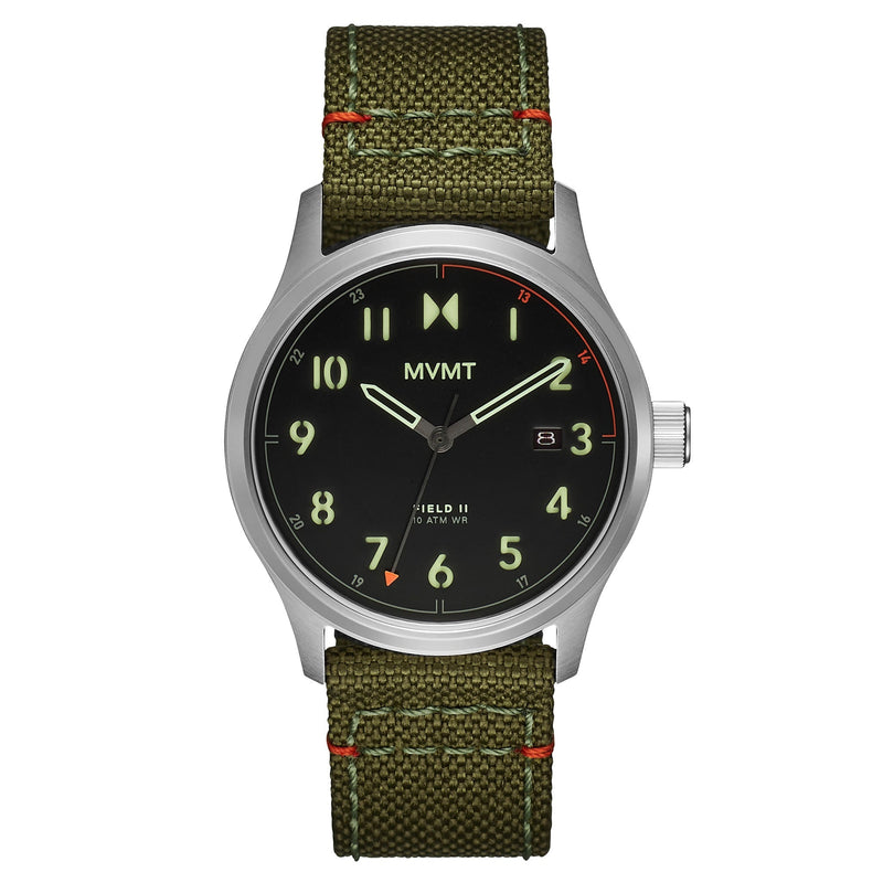 MVMT Green Nylon Black Dial Men's Watch - 28000364D