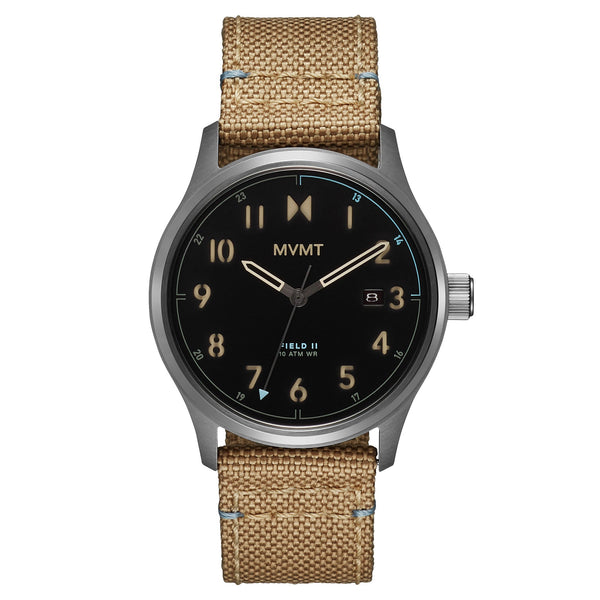 MVMT Beige Nylon Black Dial Men's Watch - 28000367D