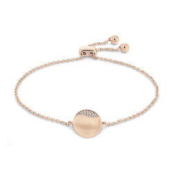 Calvin Klein Jewellery Carnation Gold Steel with Crystals Women's Chain Bracelet - 35000136